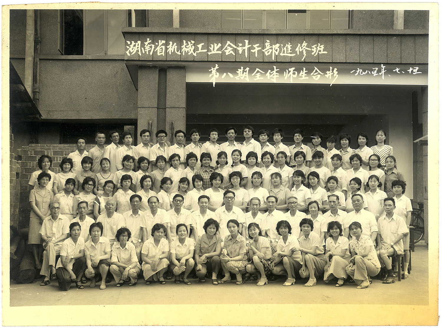 1985年湖南机械工业会计干部进修班第八期合影